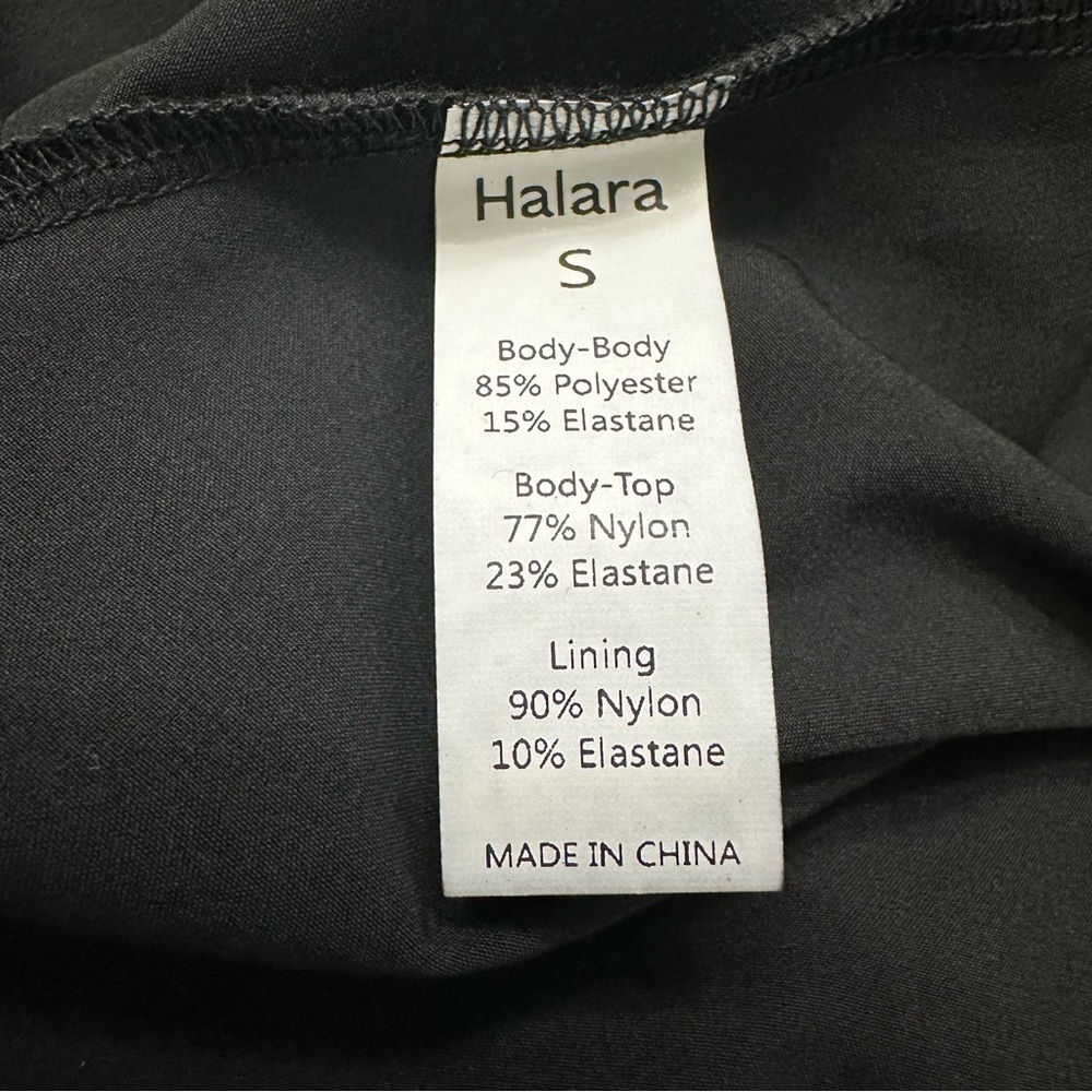 HALARA High Low Flowy Black Midi Quick Dry Dress Small Athleisure Casual NWT - Picture 2 of 7